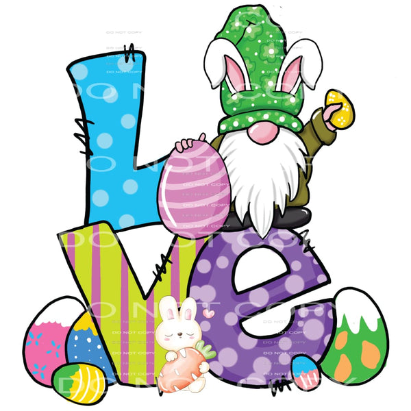 easter gnome #4447 Sublimation transfers - Heat Transfer