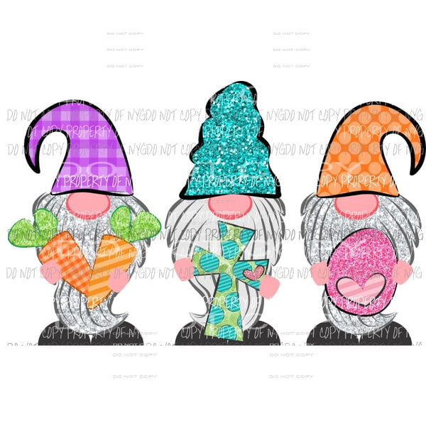 Easter Gnomes Sublimation transfers Easter Heat Transfer