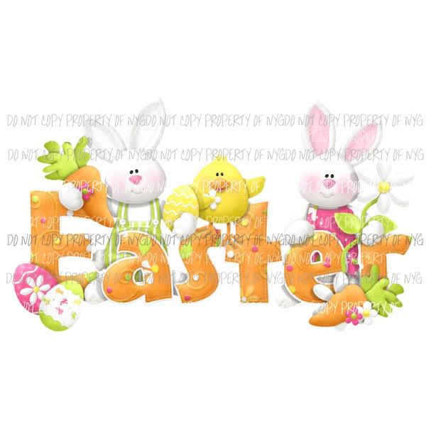 Easter Sublimation transfers Heat Transfer