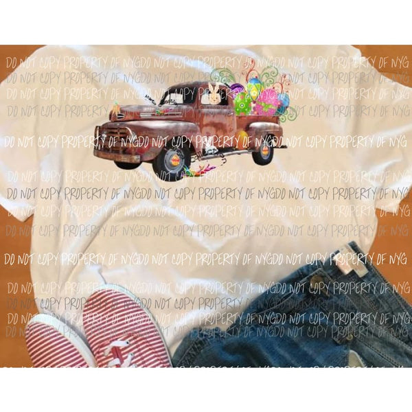 Easter Truck sublimation transfer