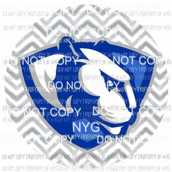 Eastern Illinois Panthers #2 gray chevron circle Sublimation transfers Heat Transfer