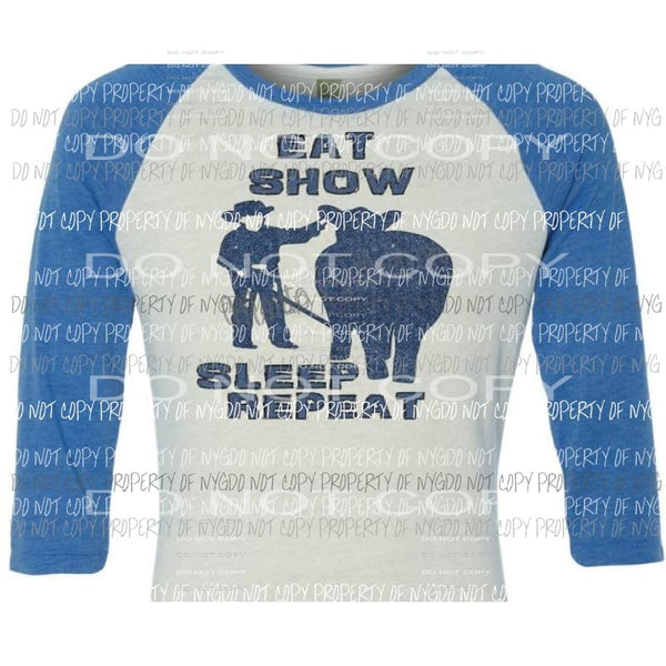 eat show sleep repeat cow 4H Heat Transfer