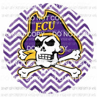 ECU East Carolina Pirates chevron circle Sublimation transfers Heat Transfer