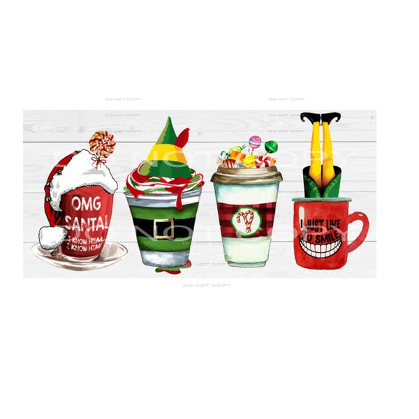 Elf Coffee # 1016 Sublimation transfers - Heat Transfer
