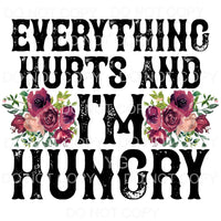 Everything Hurts And I’m Hungry Purple Flowers #1386 