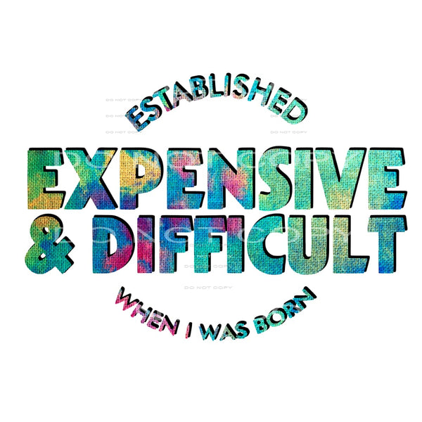 Expensive and difficult # 6620 Sublimation transfers - Heat