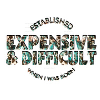 Expensive and difficult # 6621 Sublimation transfers - Heat