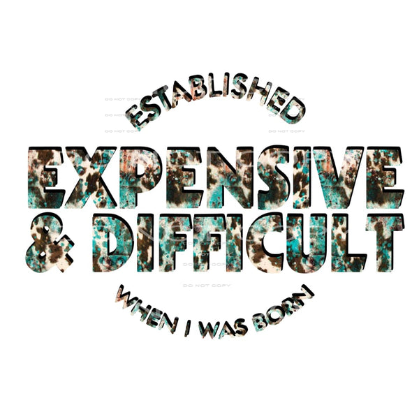 Expensive and difficult # 6621 Sublimation transfers - Heat