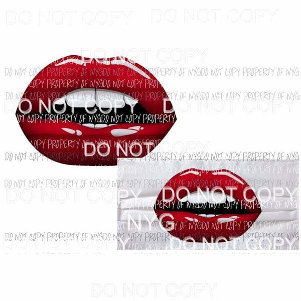 Face mask Lips # 1 and when you open you see teeth Sublimation transfers Heat Transfer