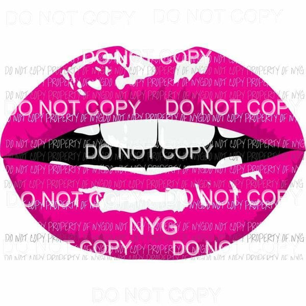 Face mask Lips # 5 and when you open you see teeth Sublimation transfers Heat Transfer