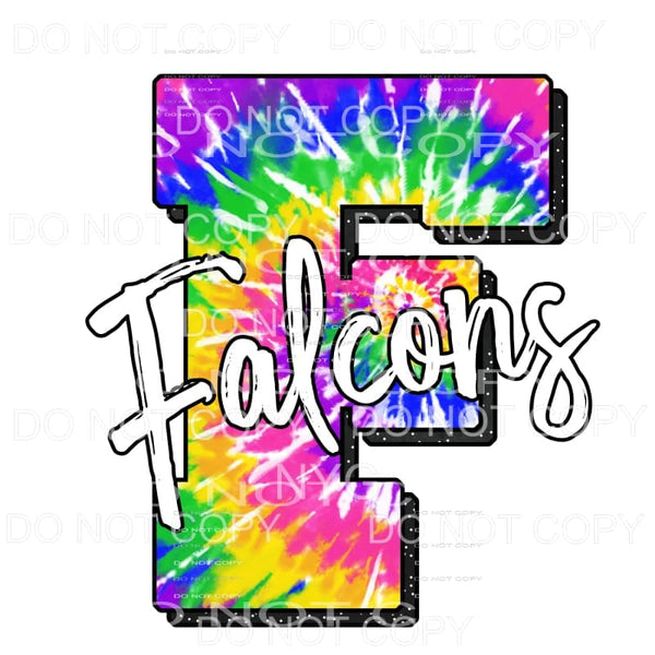 Falcons Tie Dye Sublimation transfers - Heat Transfer