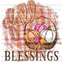 fall blessings Sublimation transfers Heat Transfer
