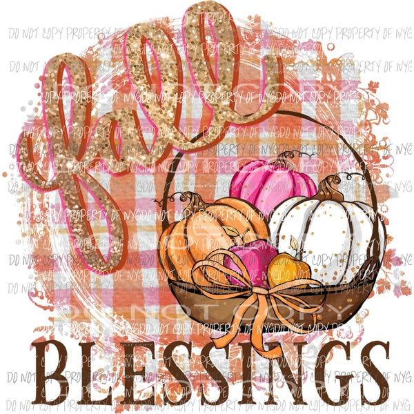 fall blessings Sublimation transfers Heat Transfer