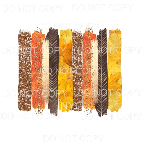 Fall Brush Strokes Sheet #1 Sublimation transfers - Heat 