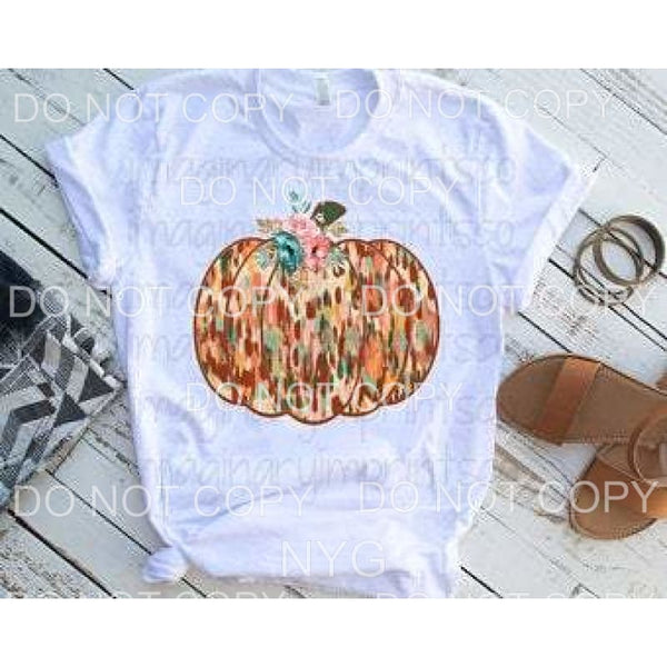 Fall Colors Pumpkin Flowers #102 Sublimation transfers - 