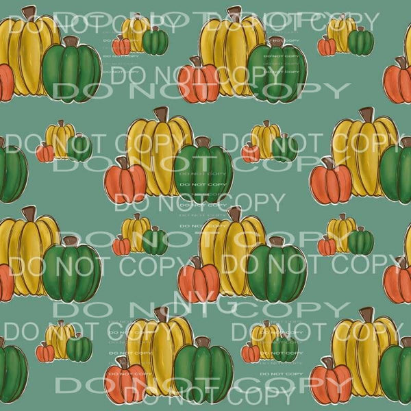 Fall Harvest Pumpkin Sheet Sublimation transfers - Heat 