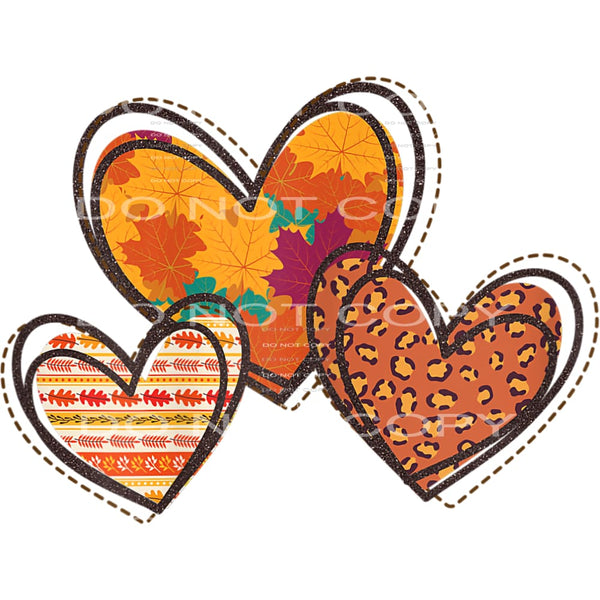 Fall hearts # 8765 sublimation transfers - Heat Transfer