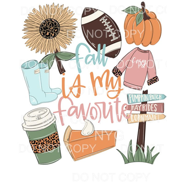 fall is my favorite # 120 Sublimation transfers - Heat 