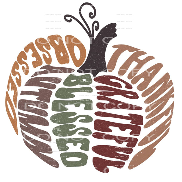 Fall Pumpkin # 5523 Sublimation transfers - Heat Transfer