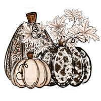 Fall Pumpkins Neutrals # 1048 Sublimation transfers - Heat 