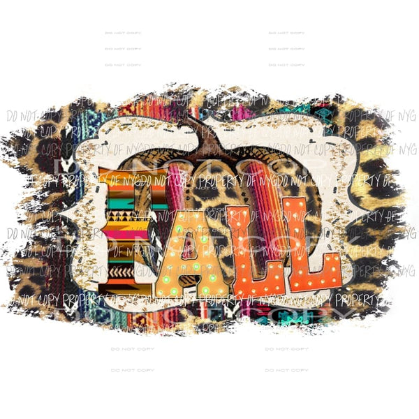 fall serape pumpkin Sublimation transfers Heat Transfer