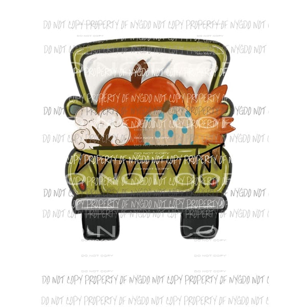 Fall Truck # 8 Sublimation transfers Heat Transfer