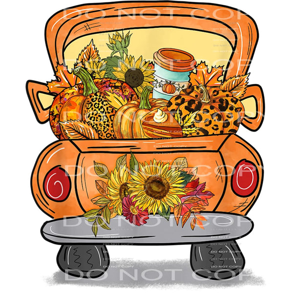 Fall Truck # 8757 sublimation transfers - Heat Transfer