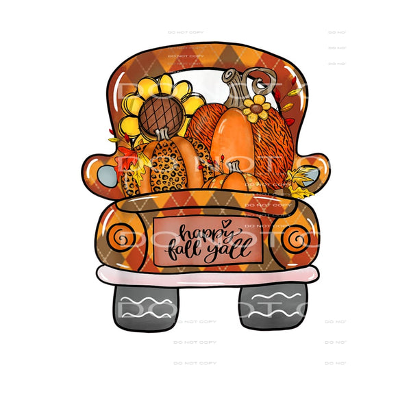 Fall Truck # 8762 sublimation transfers - Heat Transfer