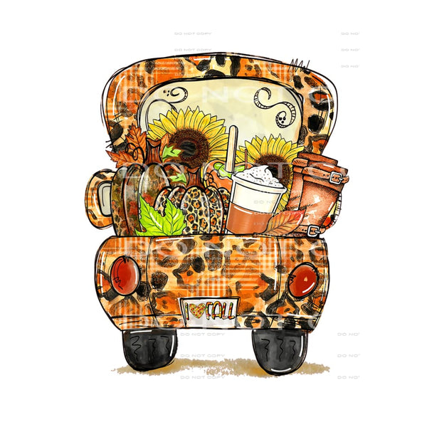 Fall Truck # 8763 sublimation transfers - Heat Transfer