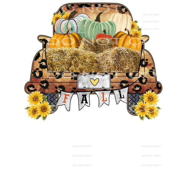 Fall Truck # 8777 sublimation transfers - Heat Transfer