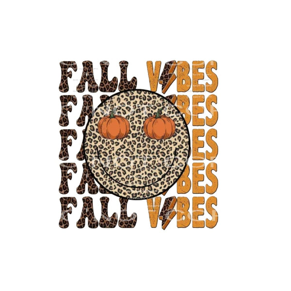 Fall Vibes Smile Face # 18256 Sublimation transfers - Heat 