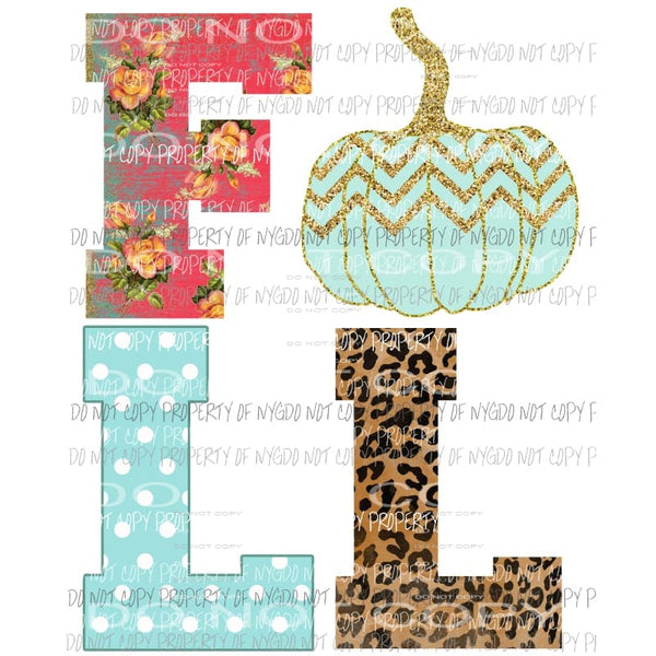 FALL word # 2 Sublimation transfers Heat Transfer