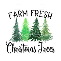 farm fresh Christmas trees #6684 Sublimation transfers - 