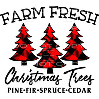 farm fresh Christmas trees #7513 Sublimation transfers - 