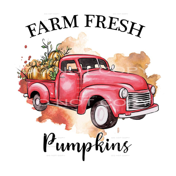 farm fresh pumpkins #7561 Sublimation transfers - Heat 