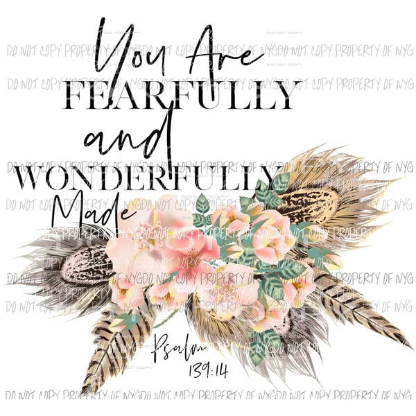 Fearfully and Wonderfully made Sublimation transfers Heat Transfer