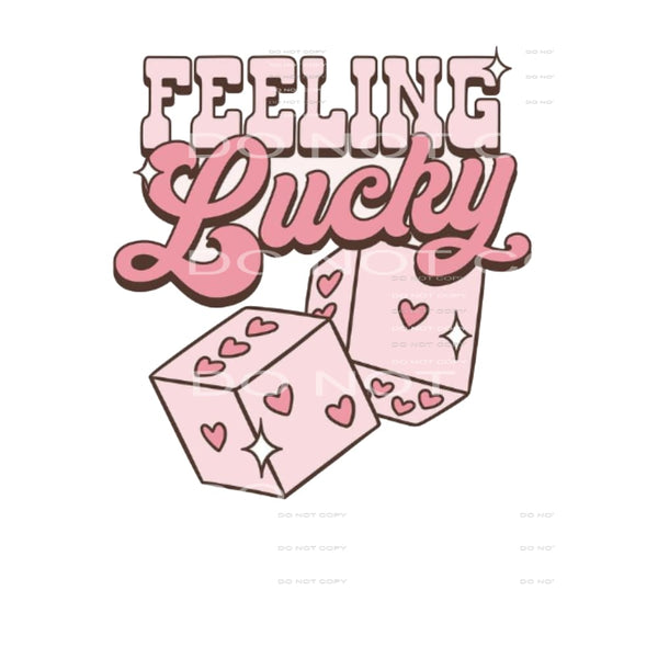 Feelin Lucky Hearts # 2304 Sublimation transfers - Heat