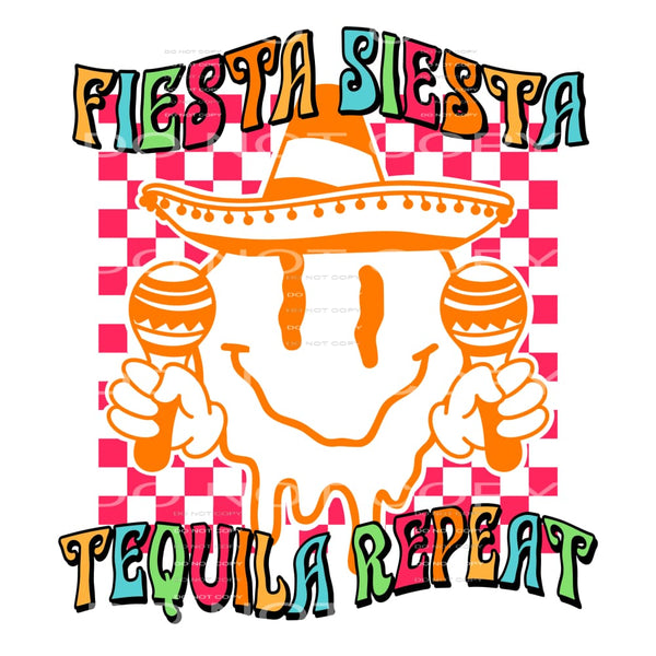 Fiesta Siesta Tequila Repeat #4216 Sublimation transfers -