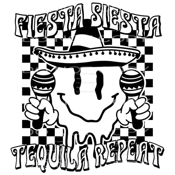 Fiesta Siesta Tequila Repeat #4217 Sublimation transfers -