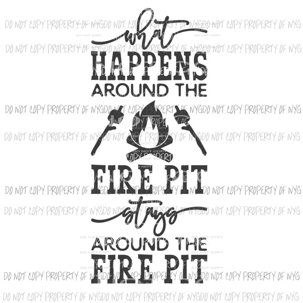 Firepit Sublimation transfers Heat Transfer