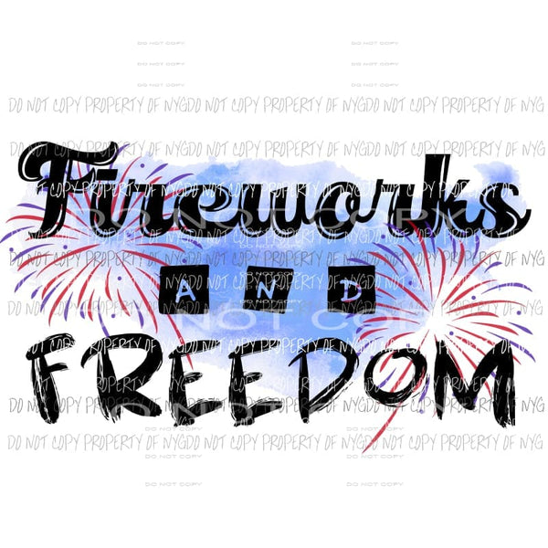 Fireworks and Freedom Sublimation transfers Heat Transfer