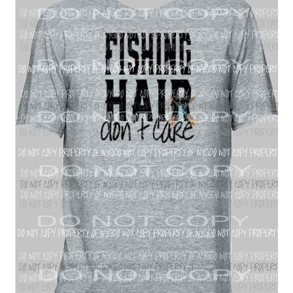 Fishing hair dont care sublimation transfer Heat Transfer