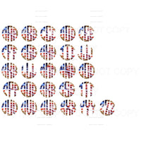 Flag # 4 monogram letters put letters in notes please 