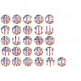 Flag # 4 monogram letters put letters in notes please 