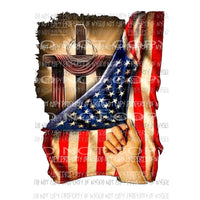 Flag and cross Sublimation transfers Heat Transfer