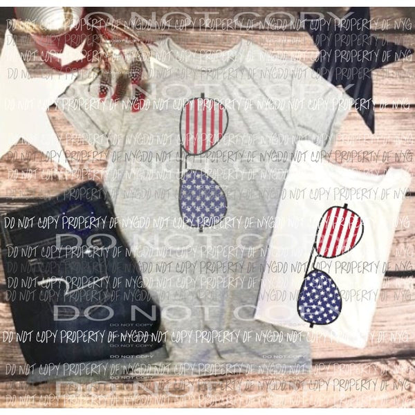 Flag glasses Sublimation transfers Heat Transfer