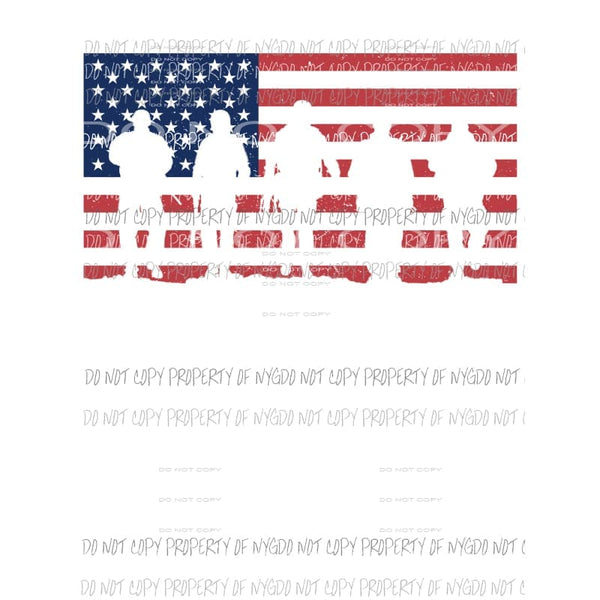 Flag military Troops Sublimation transfers Heat Transfer