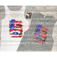 Flag woman Sublimation transfers Heat Transfer