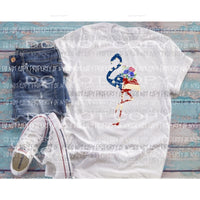 Flamingo Flag Sublimation transfers Heat Transfer