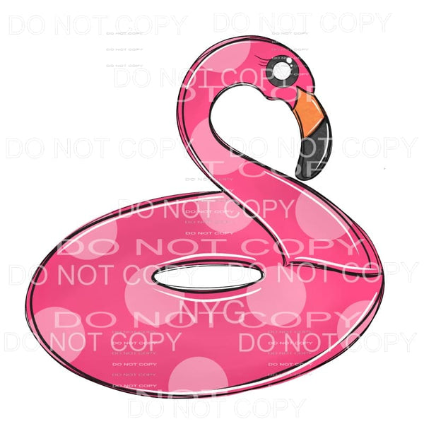 Flamingo Float Sublimation transfers - Heat Transfer